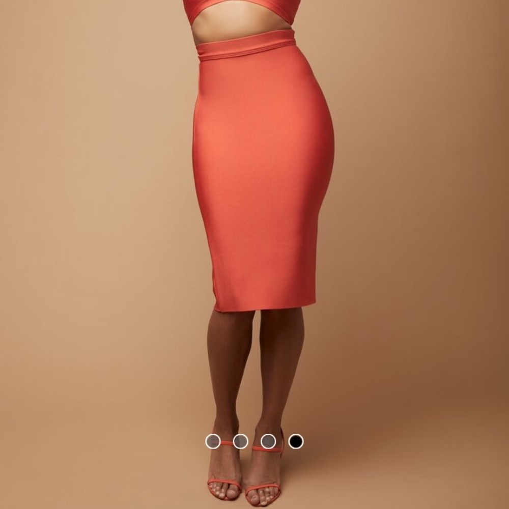 Forever 21 Herve Leger Orange Bandage skirt